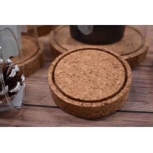 Buy cheap 2.5x2.2x0.8 Flower Vase Natural Cork Coasters Base Glass Dome Fadeless Moistureproof from wholesalers