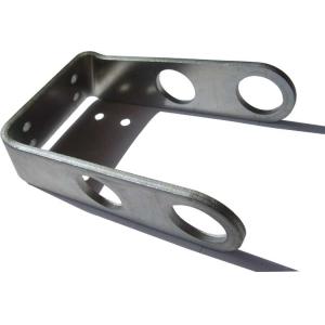 Buy cheap Steel Fe Precision Metal Stamping Part Sliding Bracket Zinc Plating from wholesalers
