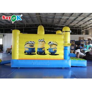 Little Yellow Bouncy Castle Man PVC Tarpaulin For Outdoor Amusement