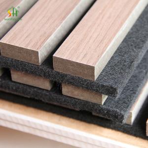 Buy cheap Custom Acoustic Wood Panel Wall 1220x2440mm Black MDF Polyester from wholesalers
