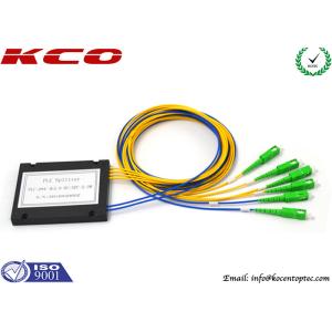 Buy cheap ABS Box 1*4 SC/APC PLC Splitter / LC APC 2x4 Optical Fiber Splitter For Rackmount Patch Panel from wholesalers
