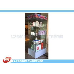 Buy cheap Glass gift display cabinet with LED light customized for retail shop from wholesalers