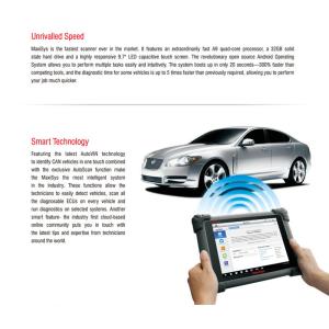 Autel Maxisys MS908 Automotive Diagnostic Scanner Tool Connected MaxiFlash Elite