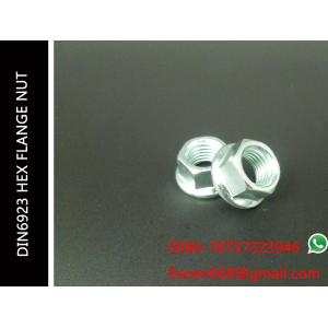 Buy cheap DIN6923 Hex Flange nut Blue-White Zinc Plated M20-2.5 Size range Grade 4.8-12.8 ISO 4161 from wholesalers