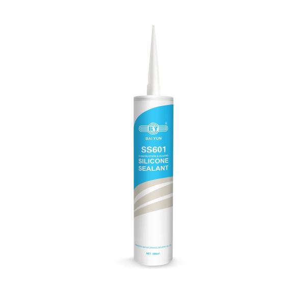 Quality BAIYUN SS601 Construction Silicone Sealant General Glazing Sealant for sale
