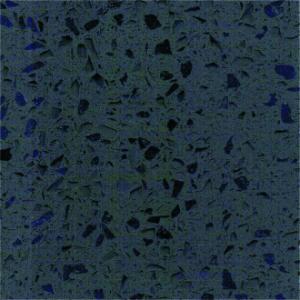 Buy cheap Dark Blue Quartz Bathroom Vanity Tops With Black Grain Thickness 2cm And 3cm from wholesalers