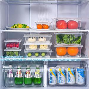 Buy cheap Containers With Removable Drain Plate And Lid, Stackable Portable Freezer Storage Containers - Tray from wholesalers