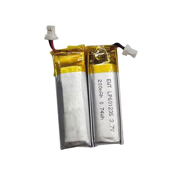 Buy cheap Custom Lithium Polymer Battery LP601235 3.7v 250mAh LiPo Battery from wholesalers