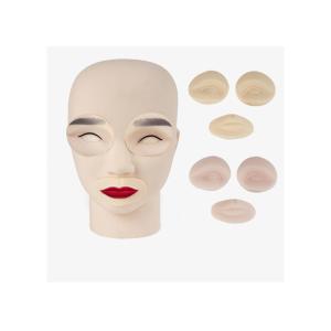 Buy cheap Emulsion Material Tattoo Practice Skin 3D Effect Silicone Head Model product