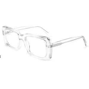 Buy cheap Square Small Acetate Fiber Frame Glasses Men Women Optical Resin Ac Lens from wholesalers