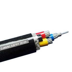 Buy cheap Color Strip Core Mark Polyethylene Insulated Power Cable in Black Jacket for Optimal and Long-Lasting Performance from wholesalers