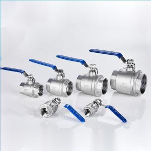 SS304 DN50 Female Threaded Manual Control Ball Valve for High Temperature