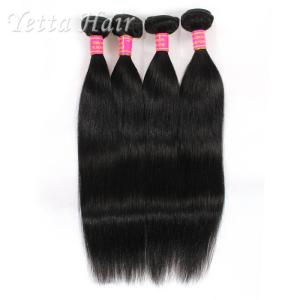 Buy cheap Natural Black Silky Straight Human Hair Extensions , Long Lasting European product