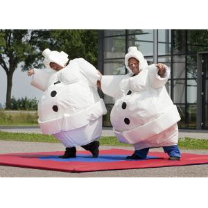 Buy cheap White Inflatable Cartoon Sumo Suits With Foam / Sumo Wrestler Costume from wholesalers