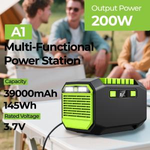 200W Portable Power Station with MPPT and Lithium Ion Battery