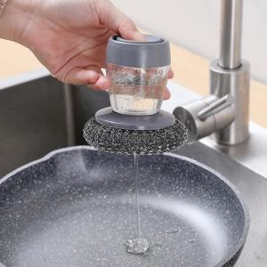 Buy cheap Stainless Steel Sponges Wool Scrubbers With Soap Dispenser from wholesalers