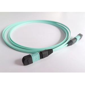 Buy cheap OM3 Ribbon MPO Patch Cable Crush Resistance With Female Connector Lightweight from wholesalers