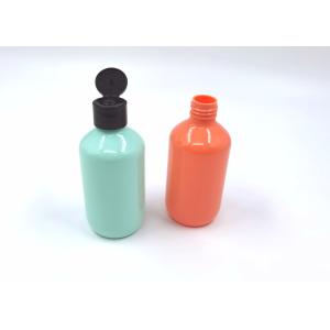 Buy cheap Oblique Shoulder PET Plastic Bottle With Black Fold Cap 300ml from wholesalers