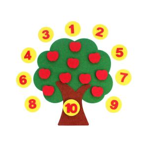 Buy cheap Digital Pairing Apple Tree 24*22cm Felt Learning Toys from wholesalers