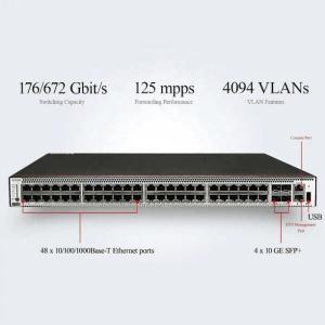 Buy cheap 48*10/100/1000BASE-T Ethernet ports and 4*10GE SFP ports PoE Switch with LACP Function from wholesalers