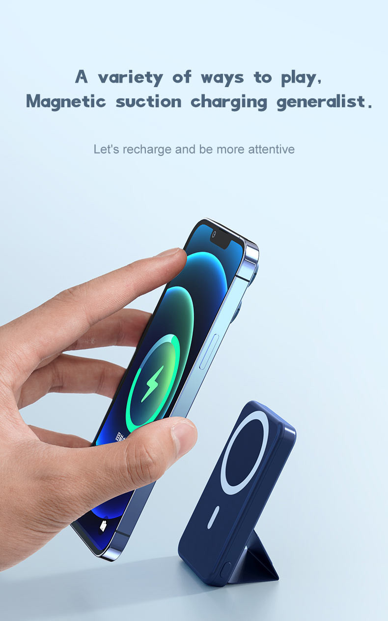 Chargers Batteries & Power Supplies 15W Fast Charging Magnetic Ultra Thin Wireless Charger 10000mah Power Bank