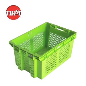 Buy cheap Plastic Mesh Crates Stackable Turnover Crates For Fruits And Vegetables 485x360x290mm from wholesalers