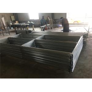 Buy cheap 8'x12' steel construction fence panels mesh spacing 2½x2½(63mmx63mm) x 12.5ga diameter tubing  1⅗(40mm) 1⅝(42mm) 1⅞ from wholesalers