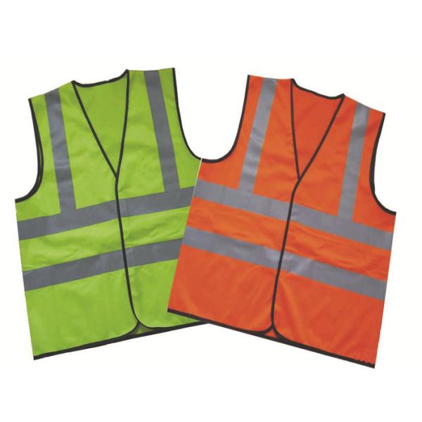 Quality S-5XL Reflective Safety Vest , High Visibility Work Vest Zipper In The Front for sale