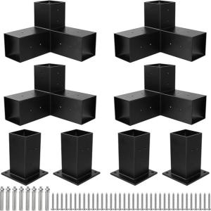 China DIY Pergola Kit – 3-Way T Brackets for 4x4 Lumber, Ideal for Garden Pergolas & Gazebos on sale
