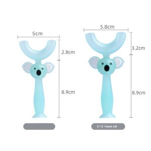 Buy cheap 360 Manual Baby Silicone Teether Toothbrush Eco Friendly Bear Shaped from wholesalers