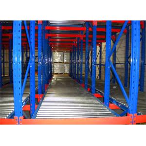Warehouse Gravity Flow Pallet Racks Fed Rack System Steel Heavy Duty Racking
