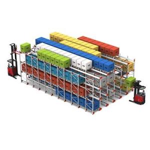 Buy cheap Pallet Runner Automated Warehouse Racking System Radio Drive In Shuttle Rack System from wholesalers