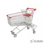 Buy cheap 125L TGL Grocery Shopping Carts , ODM Supermarket Shopping Trolley Steel Material from wholesalers
