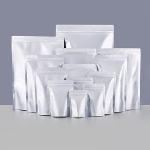 Resealable Leakproof Silver Ziplockk Foil Bag Pouch Food Doypack Stand Up