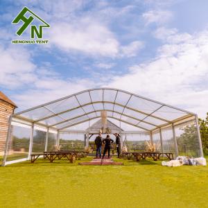 Buy cheap Luxury Permanent Structure Glass Marquee Tent CFM Fire Retardant Curve Roof from wholesalers
