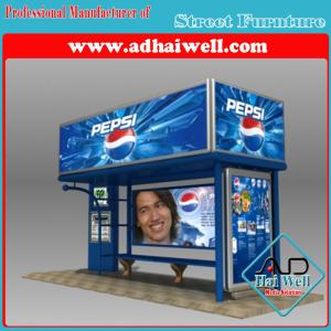 Buy cheap Good Design of Bus Stop Shelter with Advertising Display from wholesalers