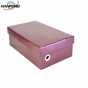 Buy cheap Shockproof Shoe Box Paper Packaging , Dustproof Heavy Cardboard Boxes With Lids from wholesalers