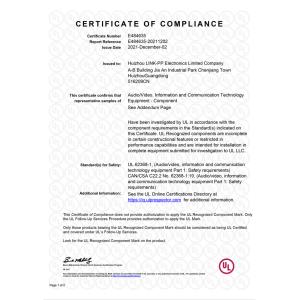 LINK-PP INT'L TECHNOLOGY CO., LIMITED Certifications