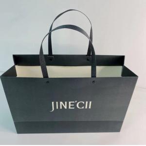 Matt Laminated Kraft Paper Shopping Bags With Handle Offset Printings