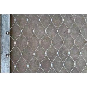 Buy cheap Silver 4cm*4cm Zoo Enclosure Mesh Wire Rope Mesh For Animal Protection from wholesalers