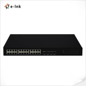 Buy cheap L3 Managed 24G 4x1000M SFP Ethernet Switch RISC 400MHz Processor from wholesalers