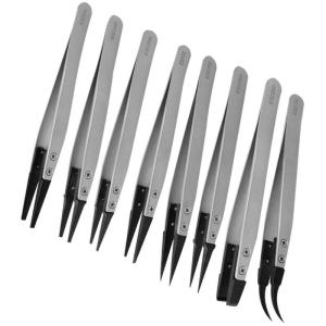 Replaceable Electrostatic Discharge Tools ESD Ceramic Tweezers For Electronic
