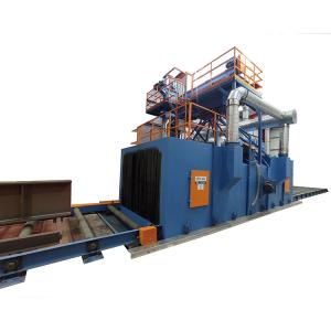 Buy cheap Steel Structural Sand Shot Blasting Machine Roller Conveyor Type 1.4M/Min Wheel Blasting Machine from wholesalers