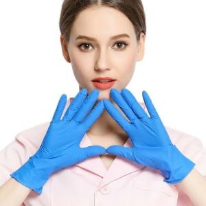 Buy cheap Stretch Durable Breathable Disposable Nitrile Exam Gloves with Logo Printing from wholesalers