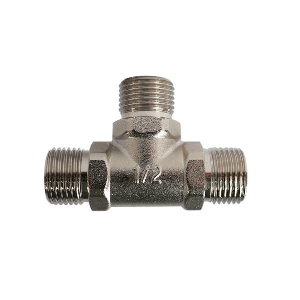 Buy cheap Thread Hose Connectors And Fittings T Type Three Ways Outer For DN10 Natural Gas Tubes from wholesalers