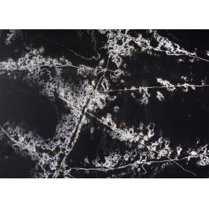 Buy cheap Polished Artificial Black Kitchen Floor Tiles , Anti Slip Black Stone Quartz from wholesalers