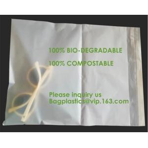 Buy cheap Compostable biodegradable packaging mailing bag with handle,Biodegradable compostable plastic courier shipping envelope from wholesalers
