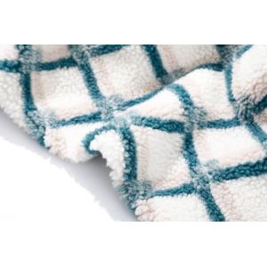 Buy cheap Pattern Faux Sherpa Fabric 500m , Jacquard Polyester Sherpa Fabric from wholesalers