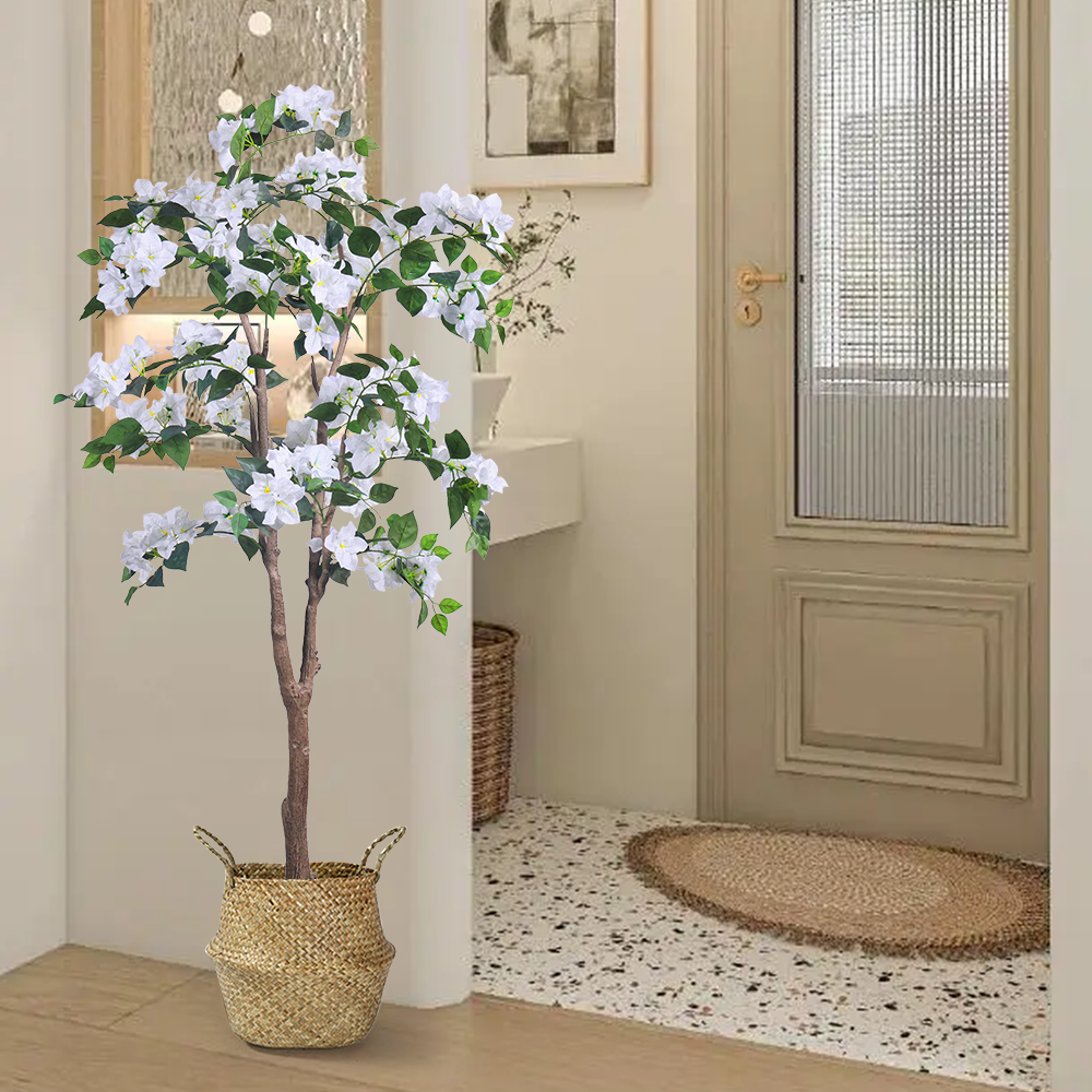 Buy cheap China Manufacturer Bougainvillea Tree Artificial Plant With white Flower For Home Office Mall Decor from wholesalers