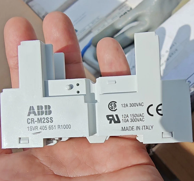 Buy cheap CR-M4SS ABB Plug-in control relay module Spring terminal Double conversion contact from wholesalers